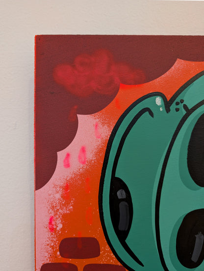 "The Light That Kept Us Safe" Wood Panel (Heart)