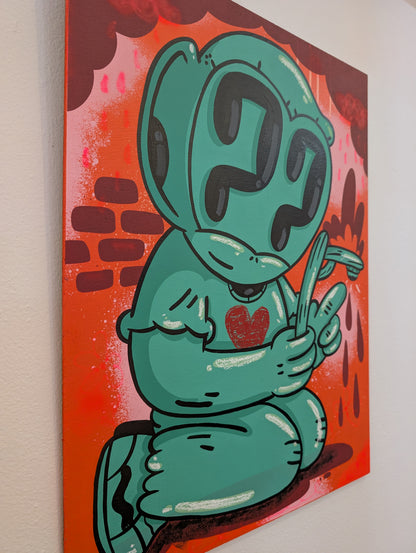 "The Light That Kept Us Safe" Wood Panel (Heart)
