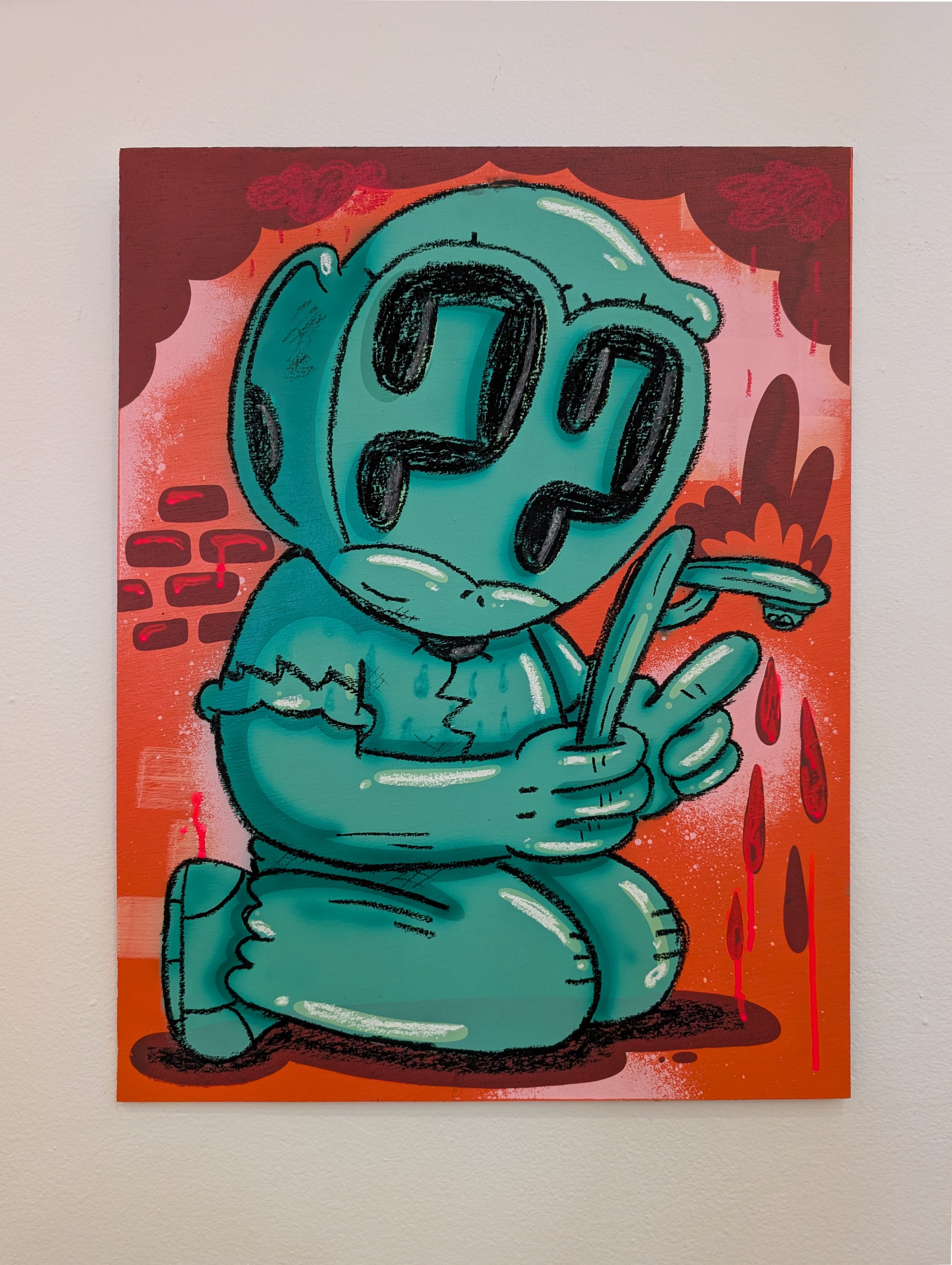 The Light That Kept Us Safe - Wood Panel (Crayon)