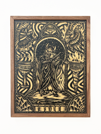 Sounds of Sacrifice (Woodcut #1) by Adam Lundquist