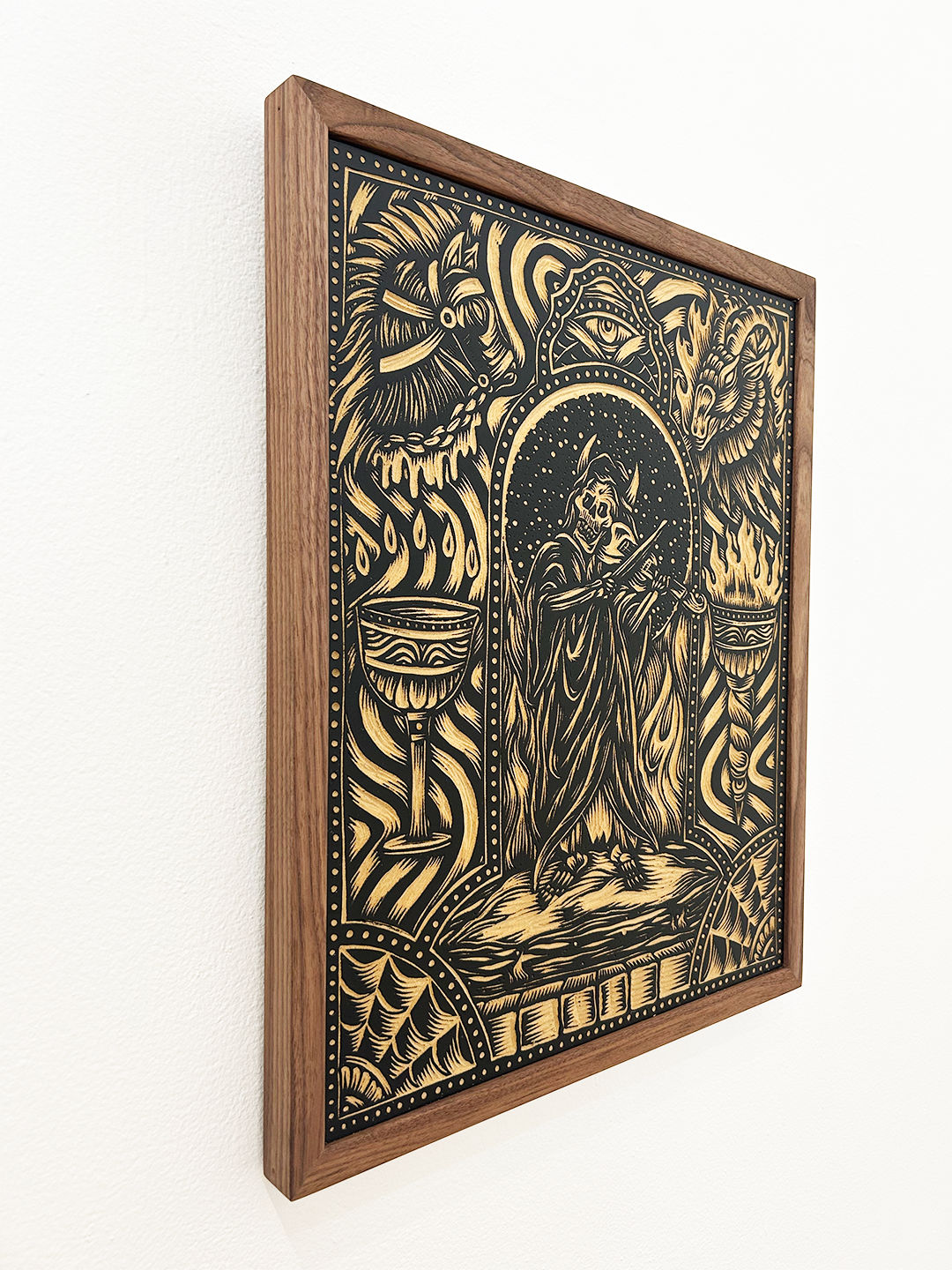 Sounds of Sacrifice (Woodcut #1) by Adam Lundquist