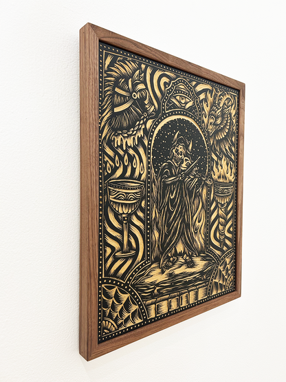 Sounds of Sacrifice (Woodcut #1) by Adam Lundquist