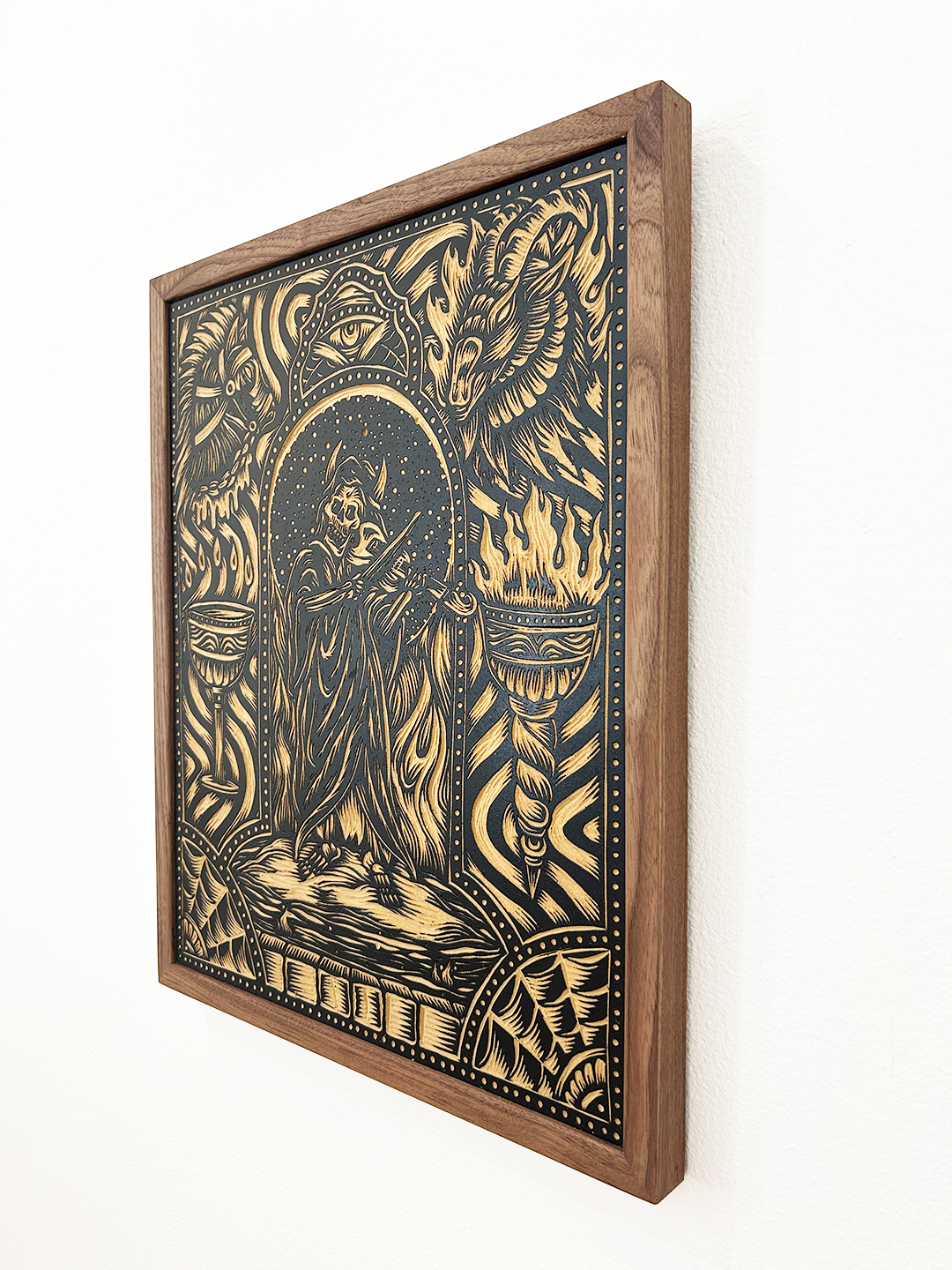 Sounds of Sacrifice (Woodcut #1) by Adam Lundquist
