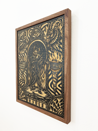 Sounds of Sacrifice (Woodcut #1) by Adam Lunquist