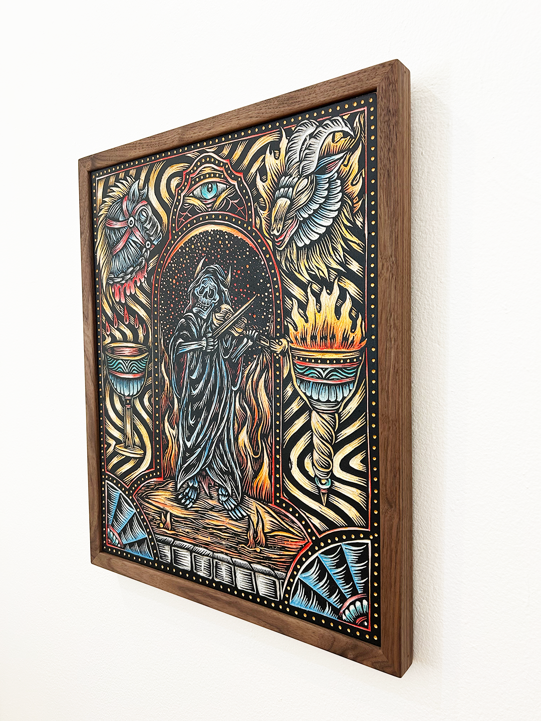 Sounds of Sacrifice (Woodcut #2) by Adam Lundquist