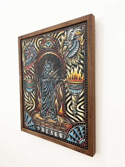 Sounds of Sacrifice (Woodcut #2) by Adam Lundquist