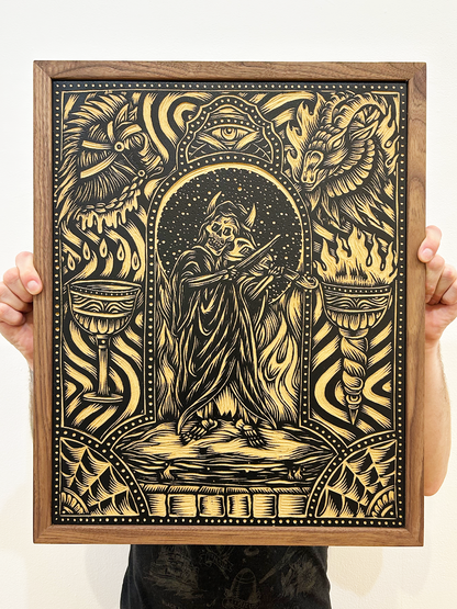 Sounds of Sacrifice (Woodcut #1) by Adam Lundquist