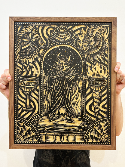 Sounds of Sacrifice (Woodcut #1) by Adam Lunquist