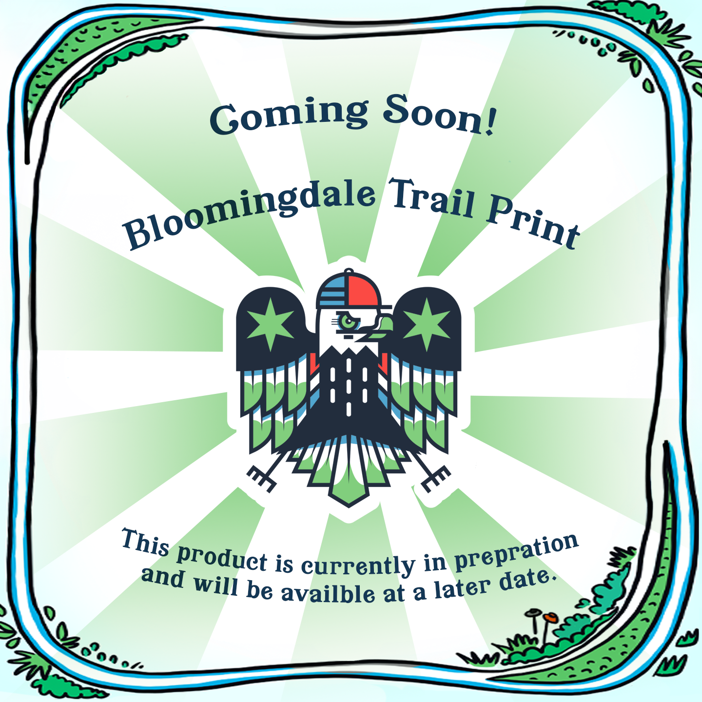 Bloomingdale Trail Print by Cujo