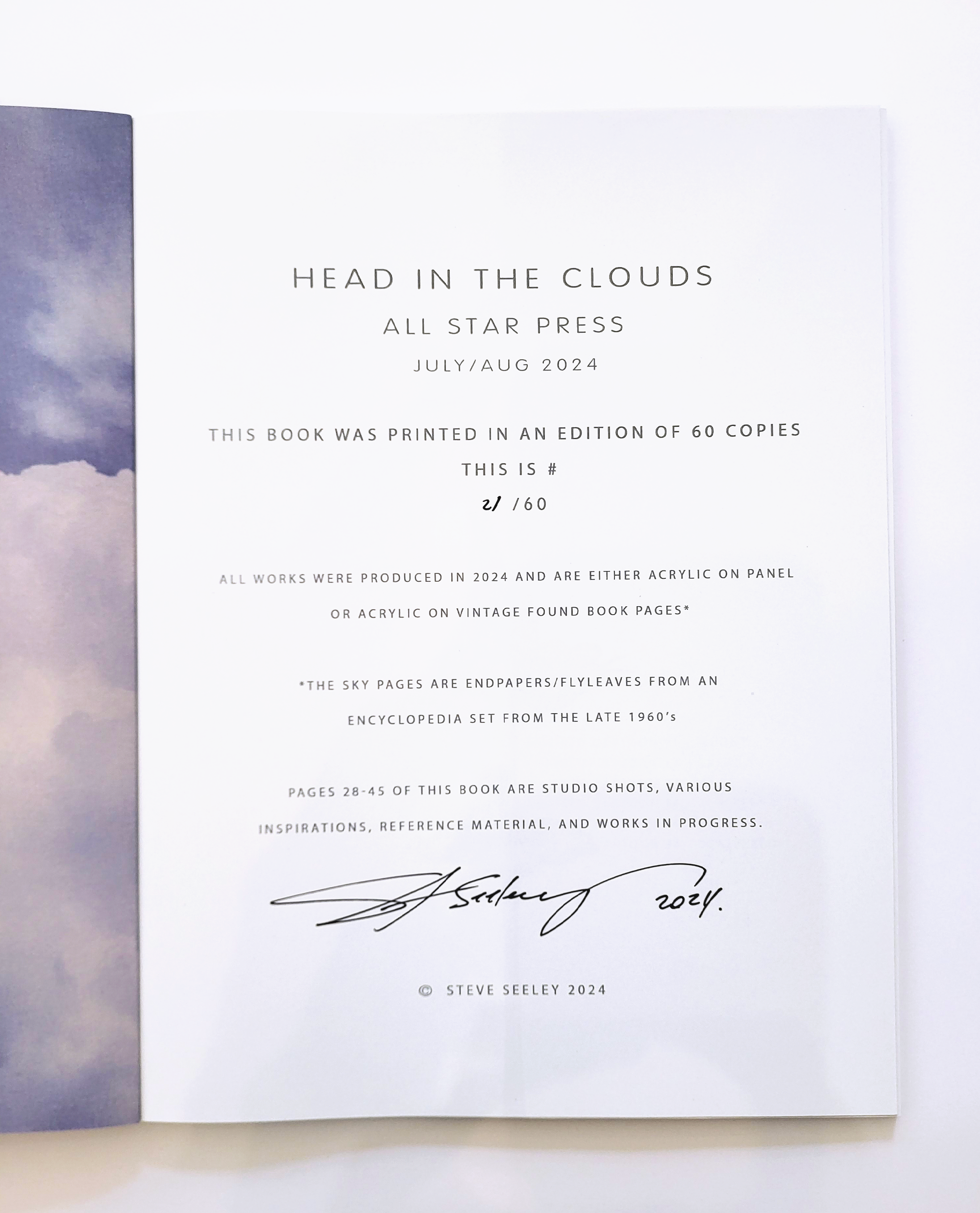 "Head In The Clouds Exhibition Book" by Steve Seeley