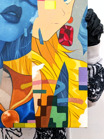 "Shining Yellow, Elegant Blue" By JJ Zamoranos