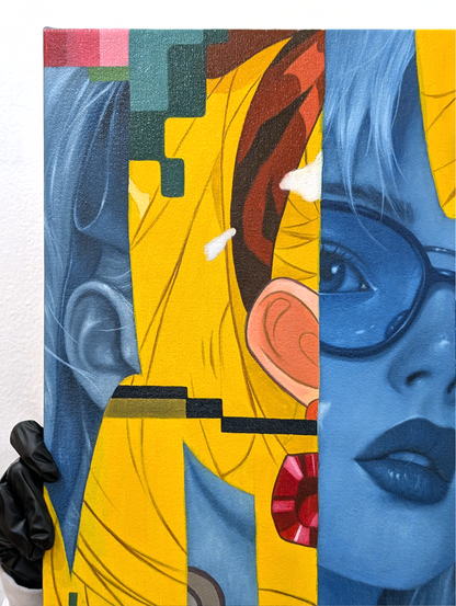 "Shining Yellow, Elegant Blue" By JJ Zamoranos