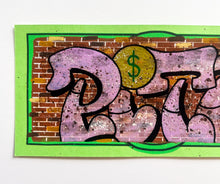 Load image into Gallery viewer, Hand Embellished Bill #2&quot; by Pizza In The Rain
