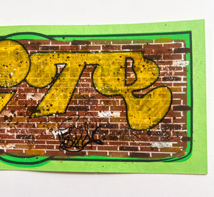 Hand Embellished Bill #4" by Pizza In The Rain