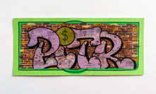 Load image into Gallery viewer, Hand Embellished Bill #2&quot; by Pizza In The Rain
