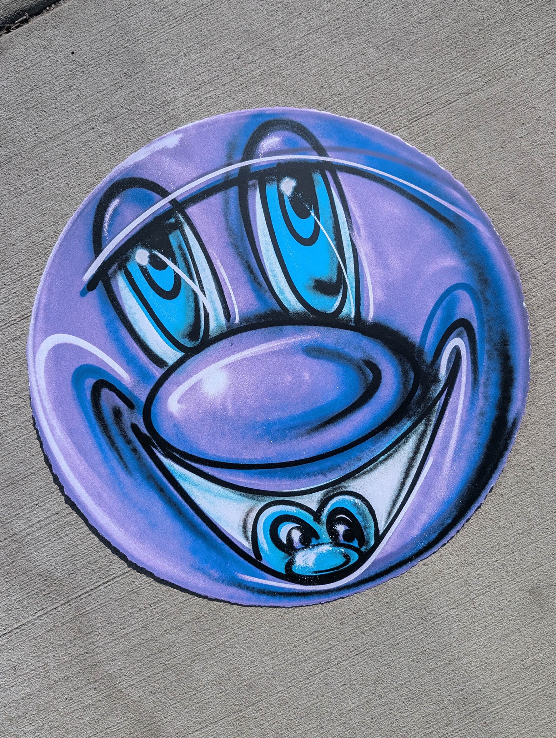 Kenny Scharf - Purple Smile