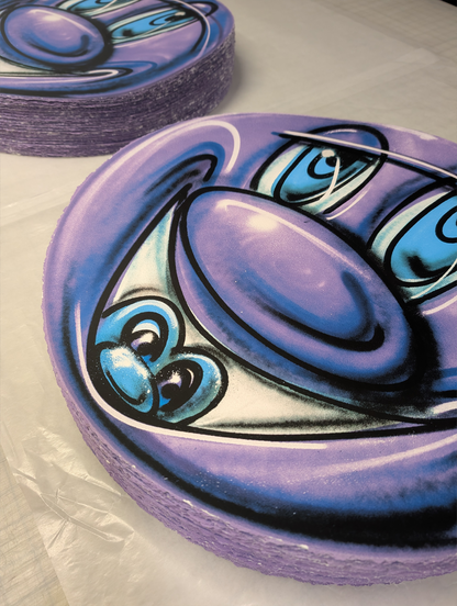 Kenny Scharf - Purple Smile