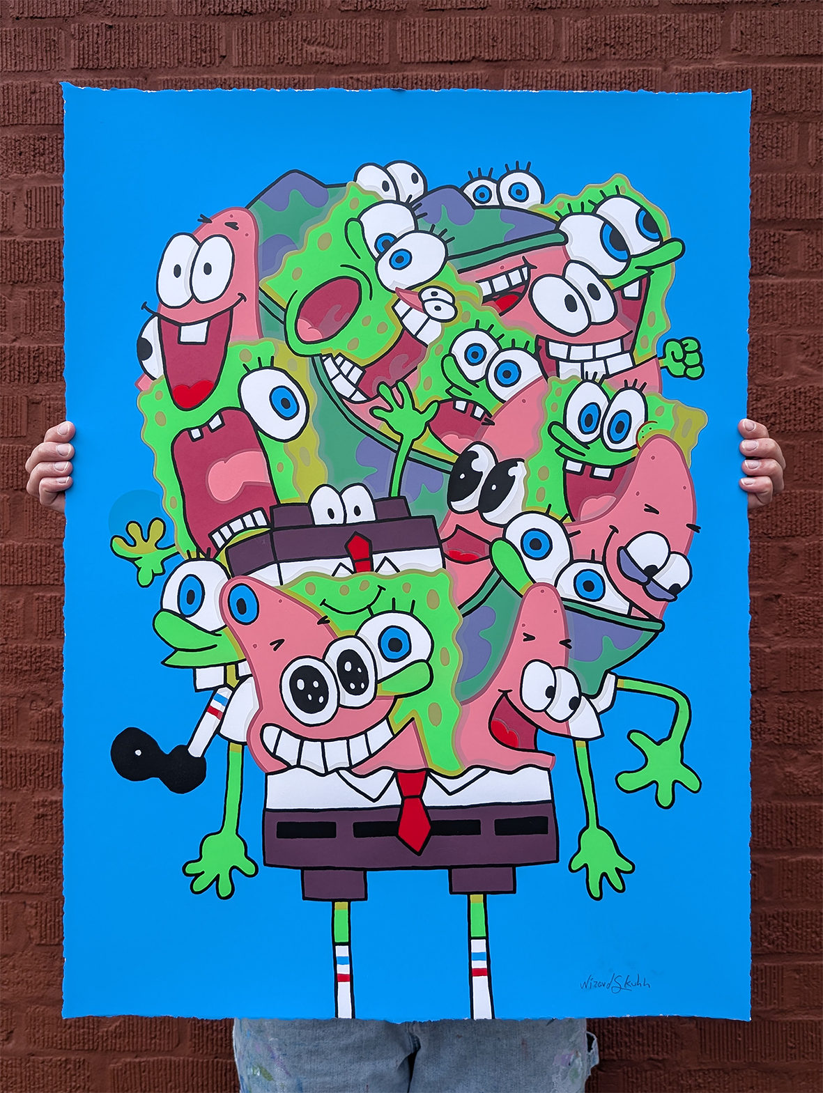 "Big Guys" Neon Green Variant by Wizard $kull