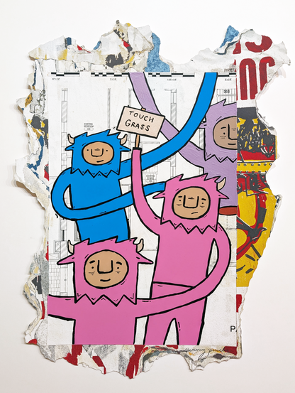 "Outside" by Penny Pinch (Hand Embellished 5)