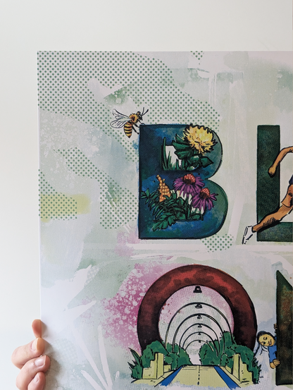 "Trail for a Spell" for the Bloomingdale Trail Poster Series by Cujo