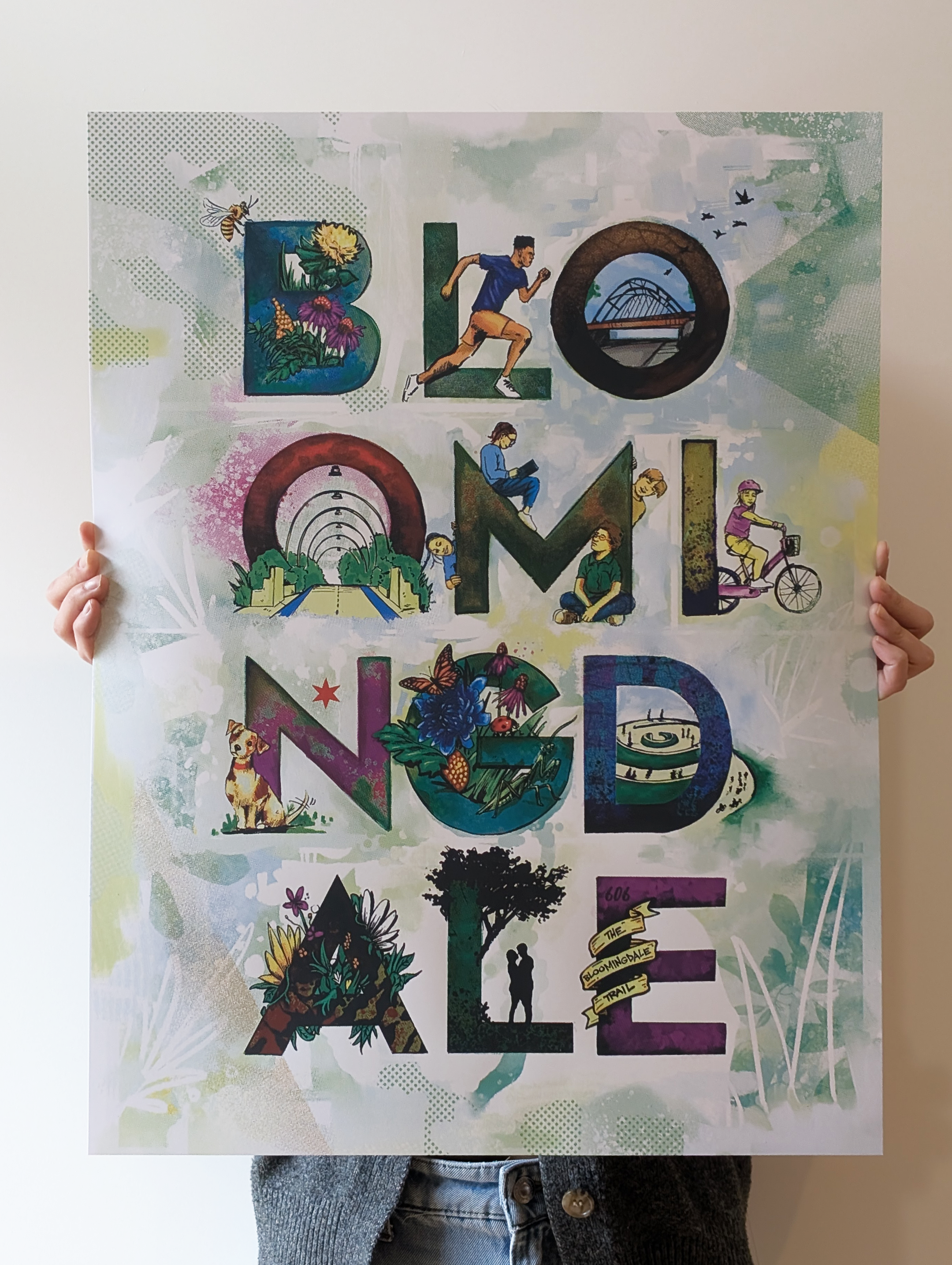 "Trail for a Spell" for the Bloomingdale Trail Poster Series by Cujo