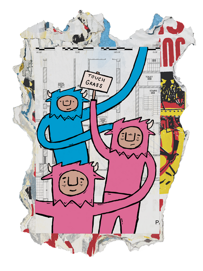 "Outside" Screen printed edition by Penny Pinch