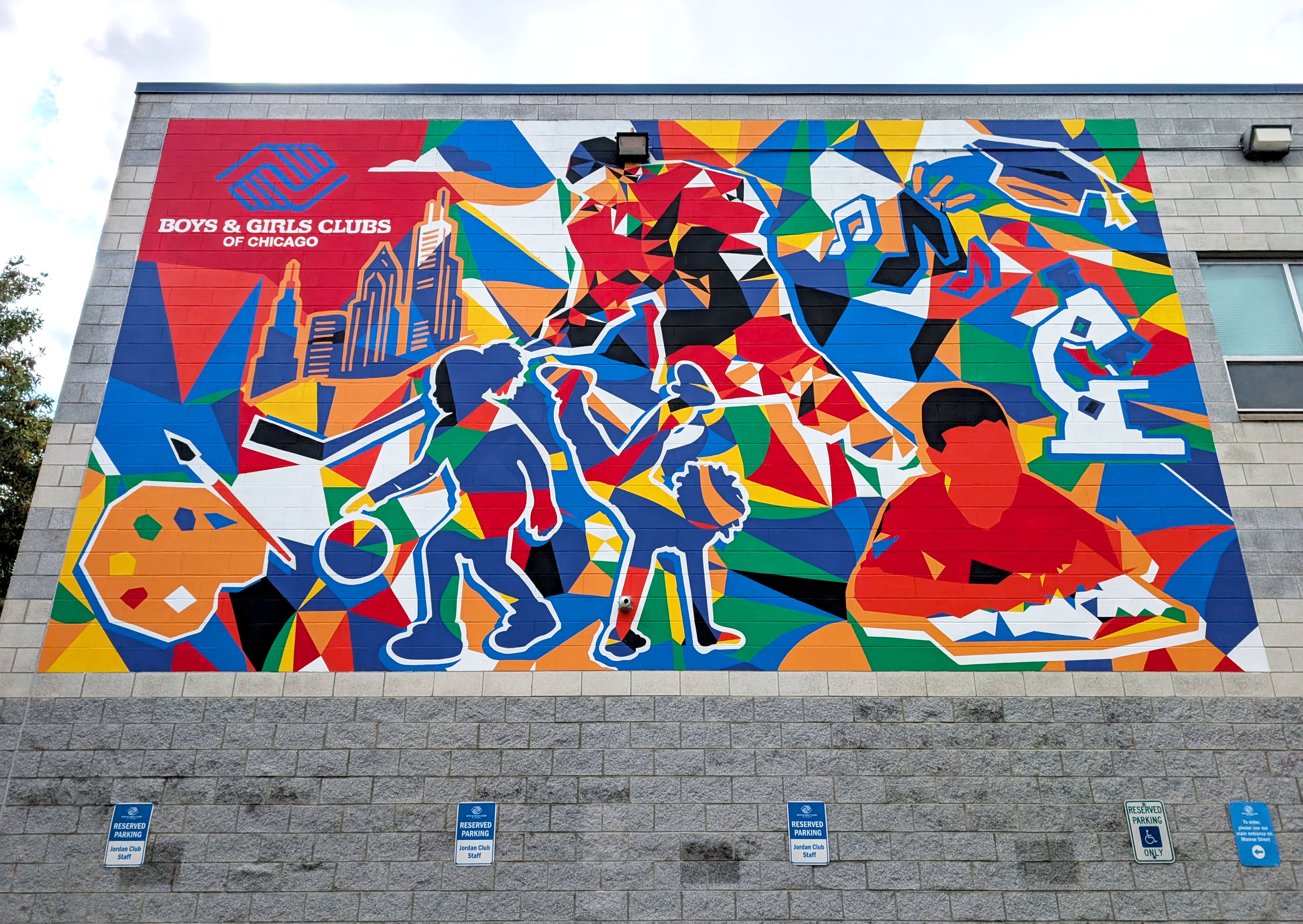James R. Jordan Club Mural by Mauricio Ramirez