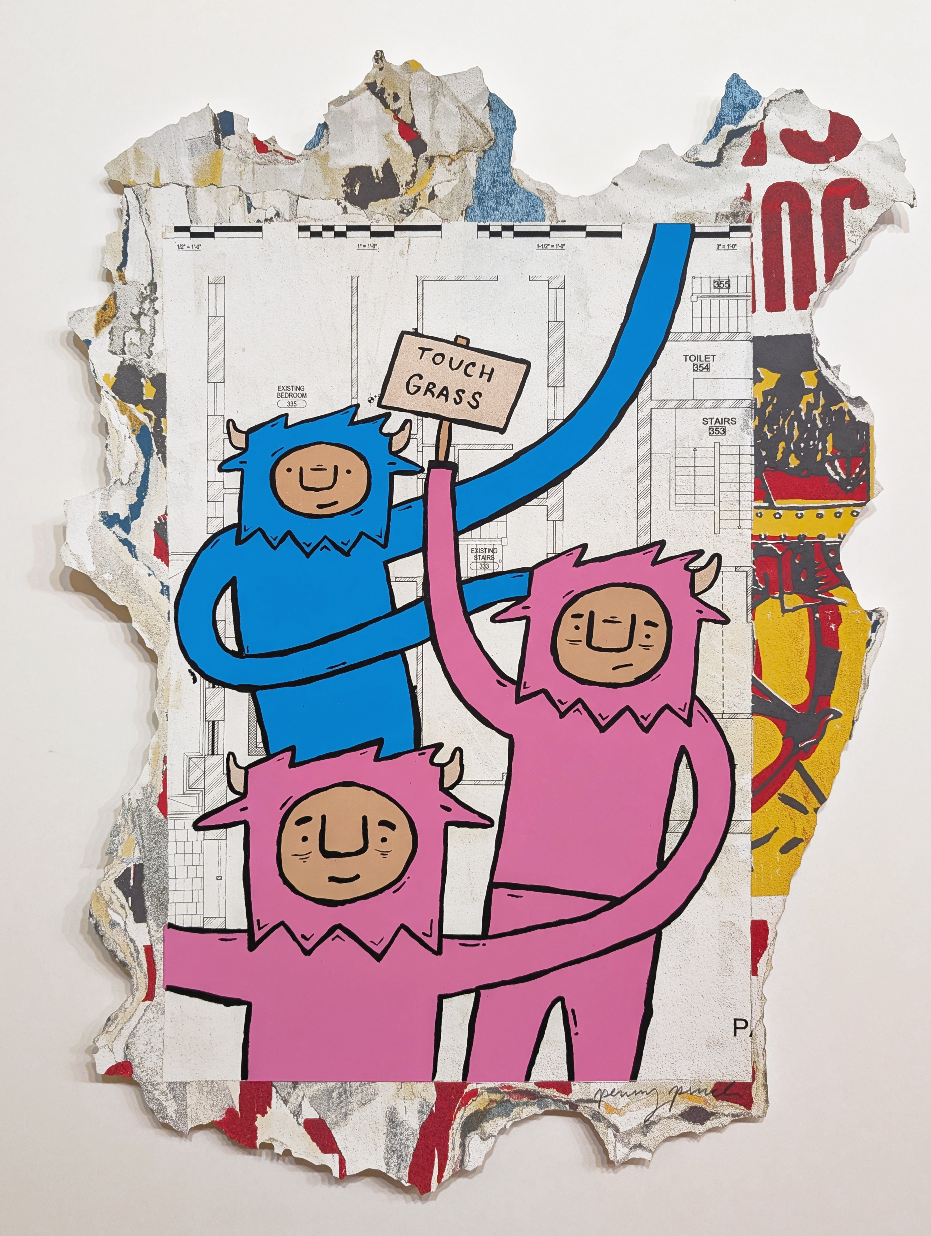 "Outside" Screen printed edition by Penny Pinch