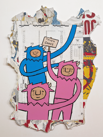 "Outside" Screen printed edition by Penny Pinch