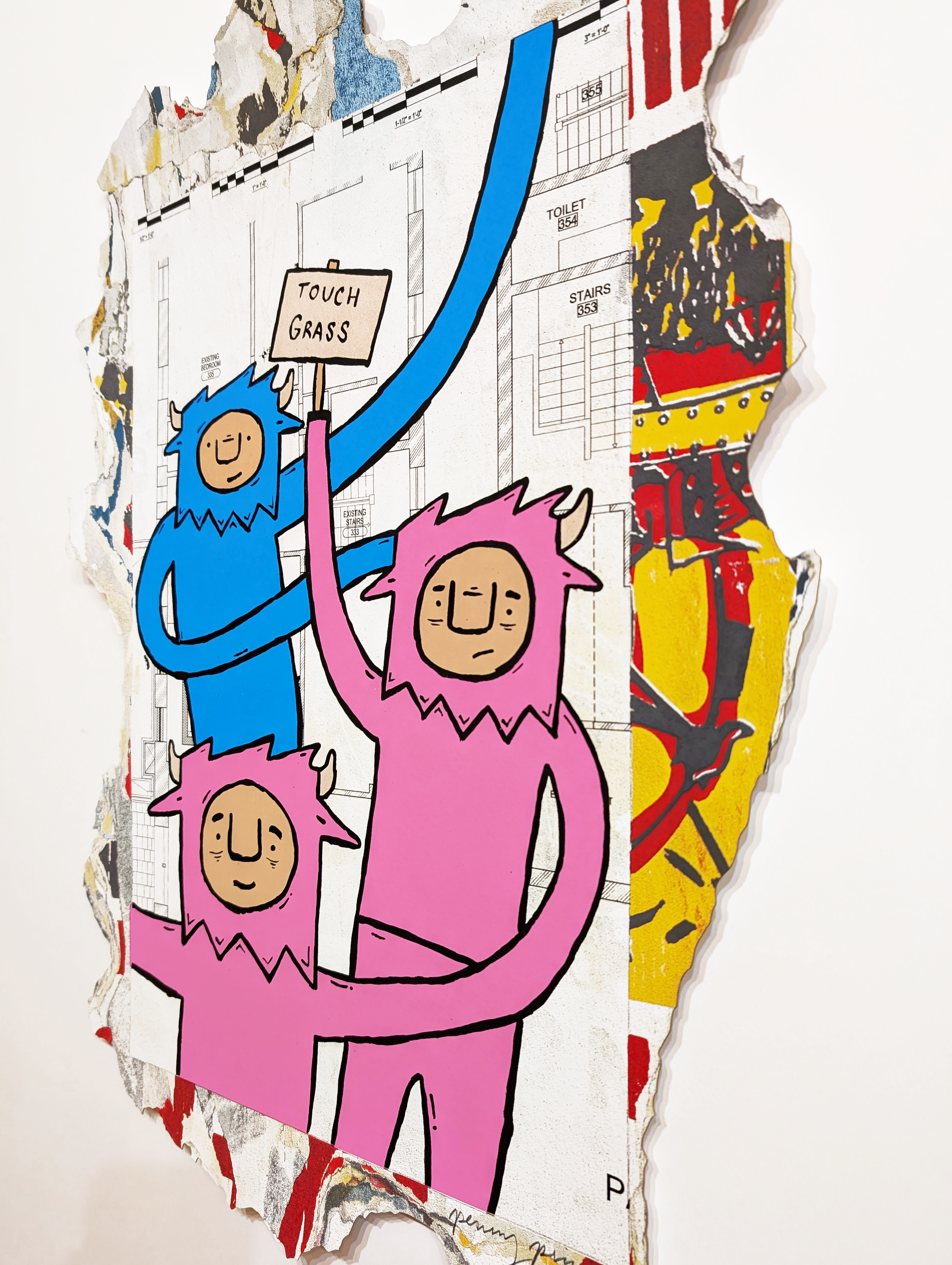 "Outside" Screen printed edition by Penny Pinch