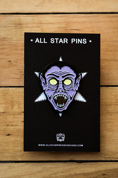"Dracula Monster" Pin by Half Hazard Press