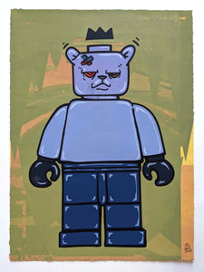 "Bear & Square Test Print 2"  by JC Rivera