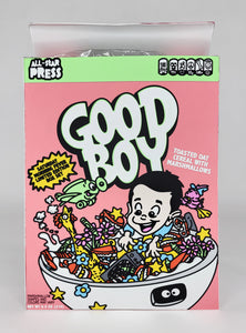 "Good Boy Cereal Box Print" by Griffin Goodman