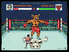 Load image into Gallery viewer, &quot;Chicago Bulls Exclusive: 76ers VS Bulls&quot; by Zissou Tasseff-Elenkoff
