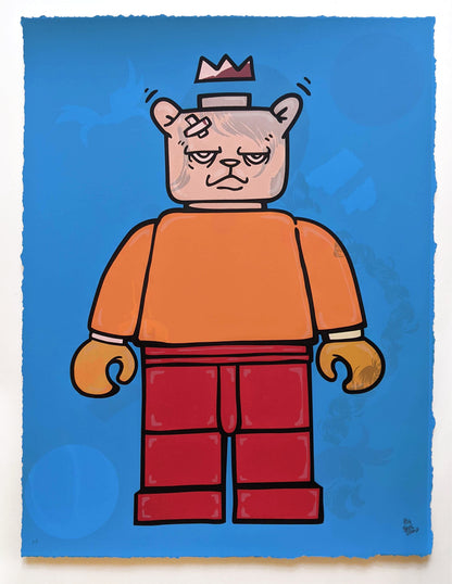 "Bear & Square Test Print 1"  by JC Rivera
