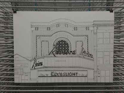 The Riviera Theatre Print by Kate Lewis