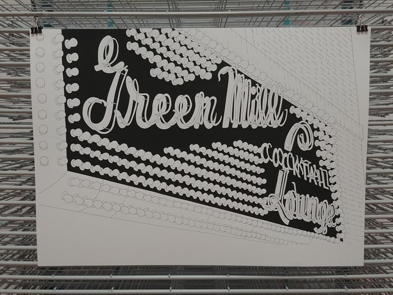 The Green Mill Theatre Print by Kate Lewis