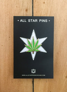 "Marijuana Leaf" Pin by The Found