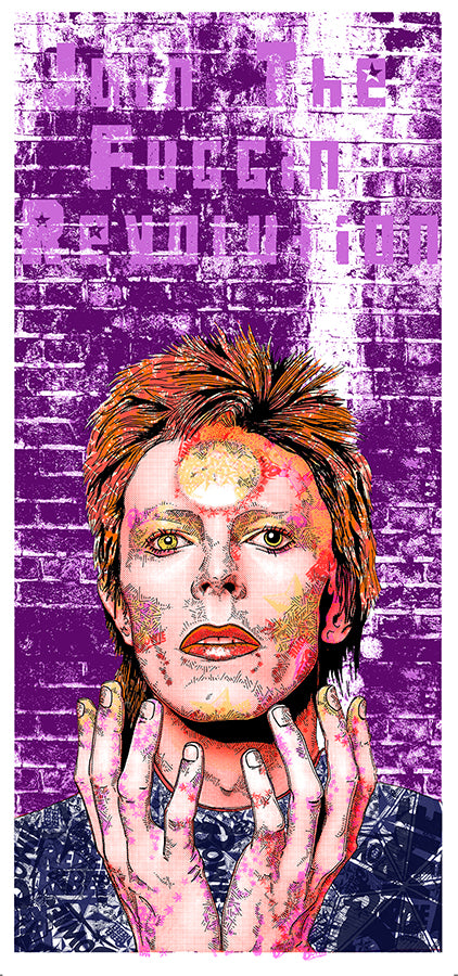 Bowie Revolutionary Print by Fugscreens Studios