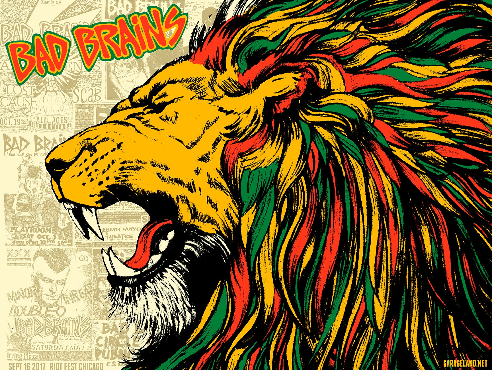 Bad Brains Lion Print