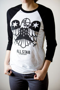 "All Star Press Logo White/Black" by All Star Press