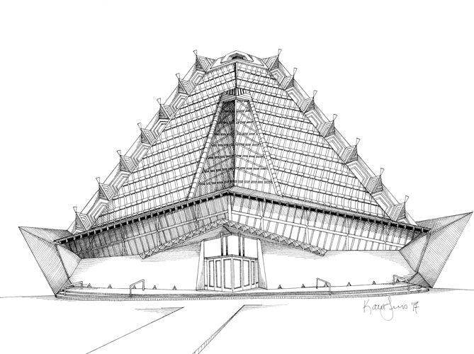 Beth Shalom Congregation (Synagogue) Original by Kate Lewis