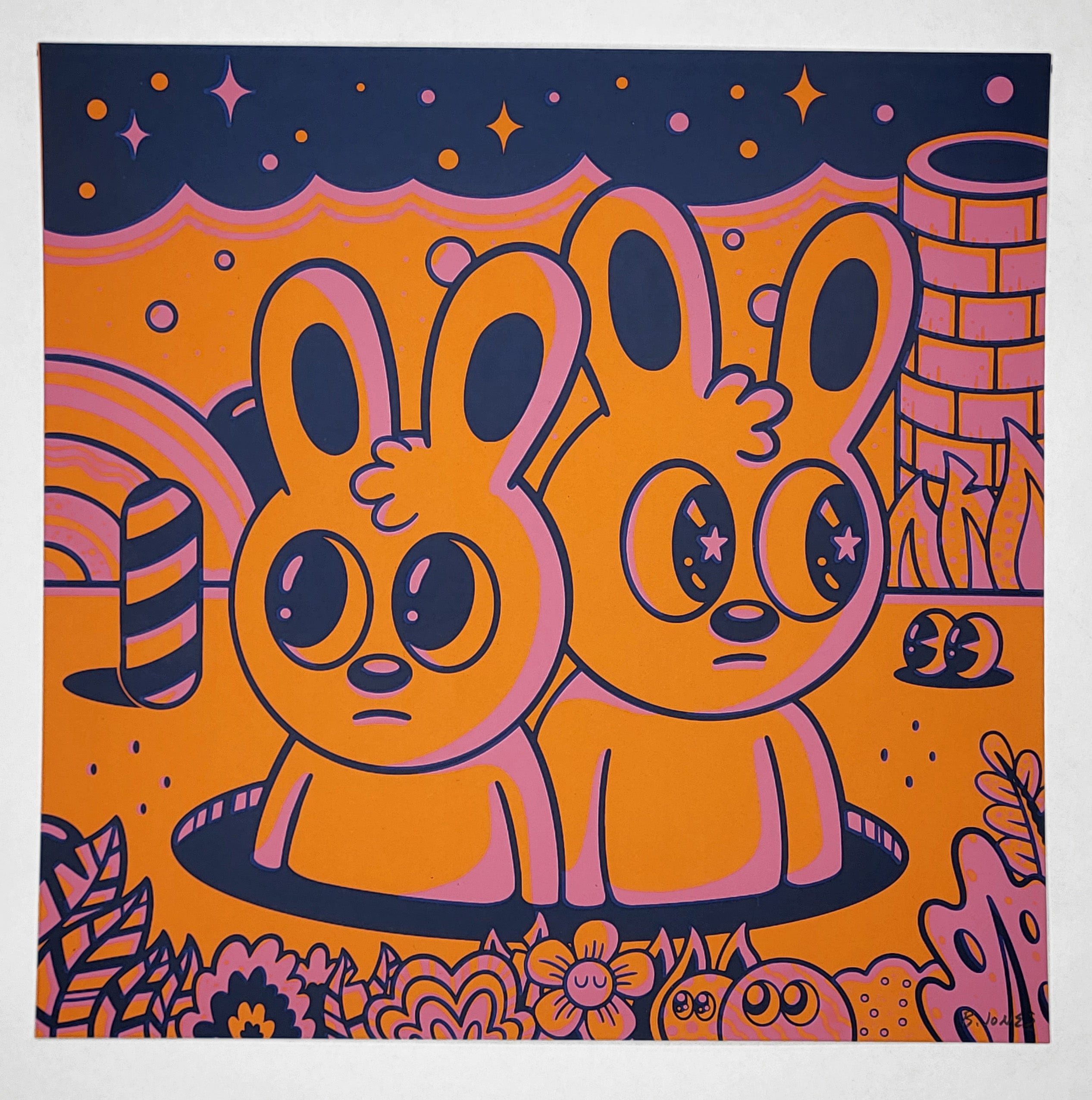 "Orange and Pink #7" by Blake Jones