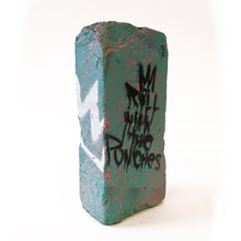 Load image into Gallery viewer, &quot;Hand Embellished Aqua Brick 1&quot; by JC Rivera
