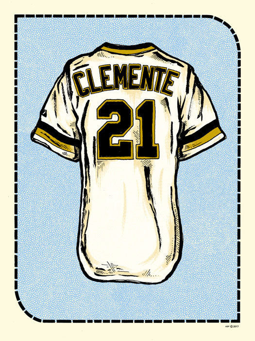 "R. Clemente Jersey" by Zissou Tasseff-Elenkoff