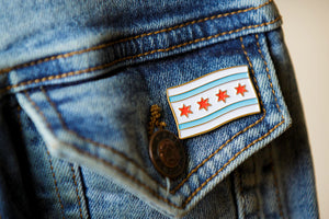 "Chicago Flag" Pin by The Found
