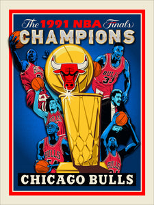 "Chicago Bulls 1991 Championship" by Adam Shortlidge