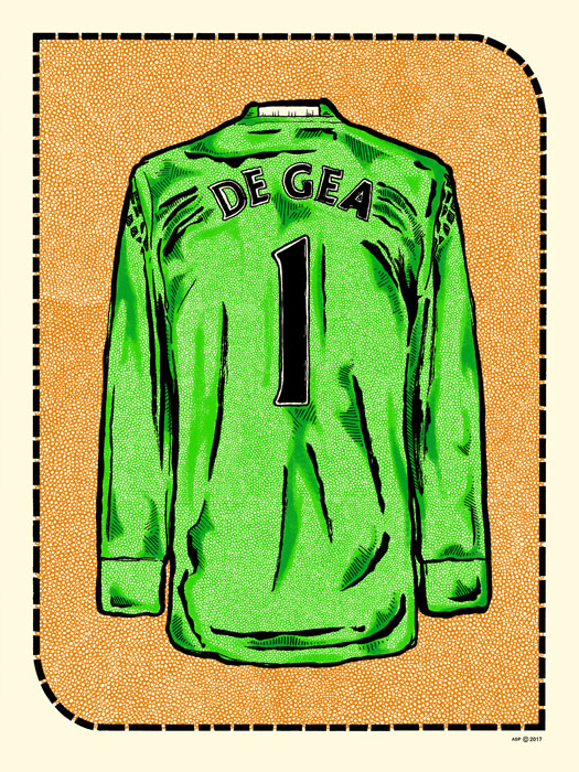 "D. De Gea Jersey" by Zissou Tasseff-Elenkoff