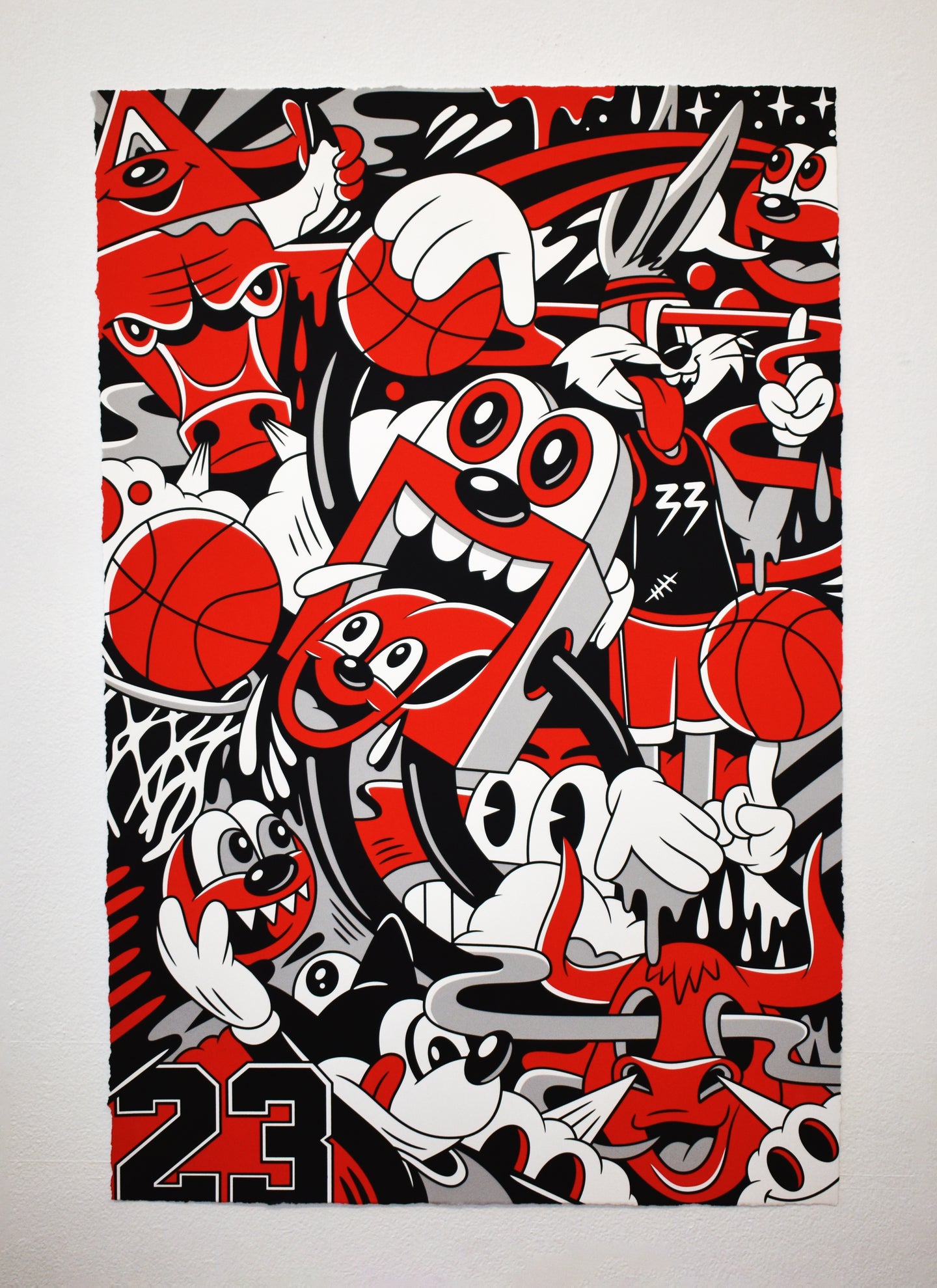“Hang Time” Screen Print by Greg Mike