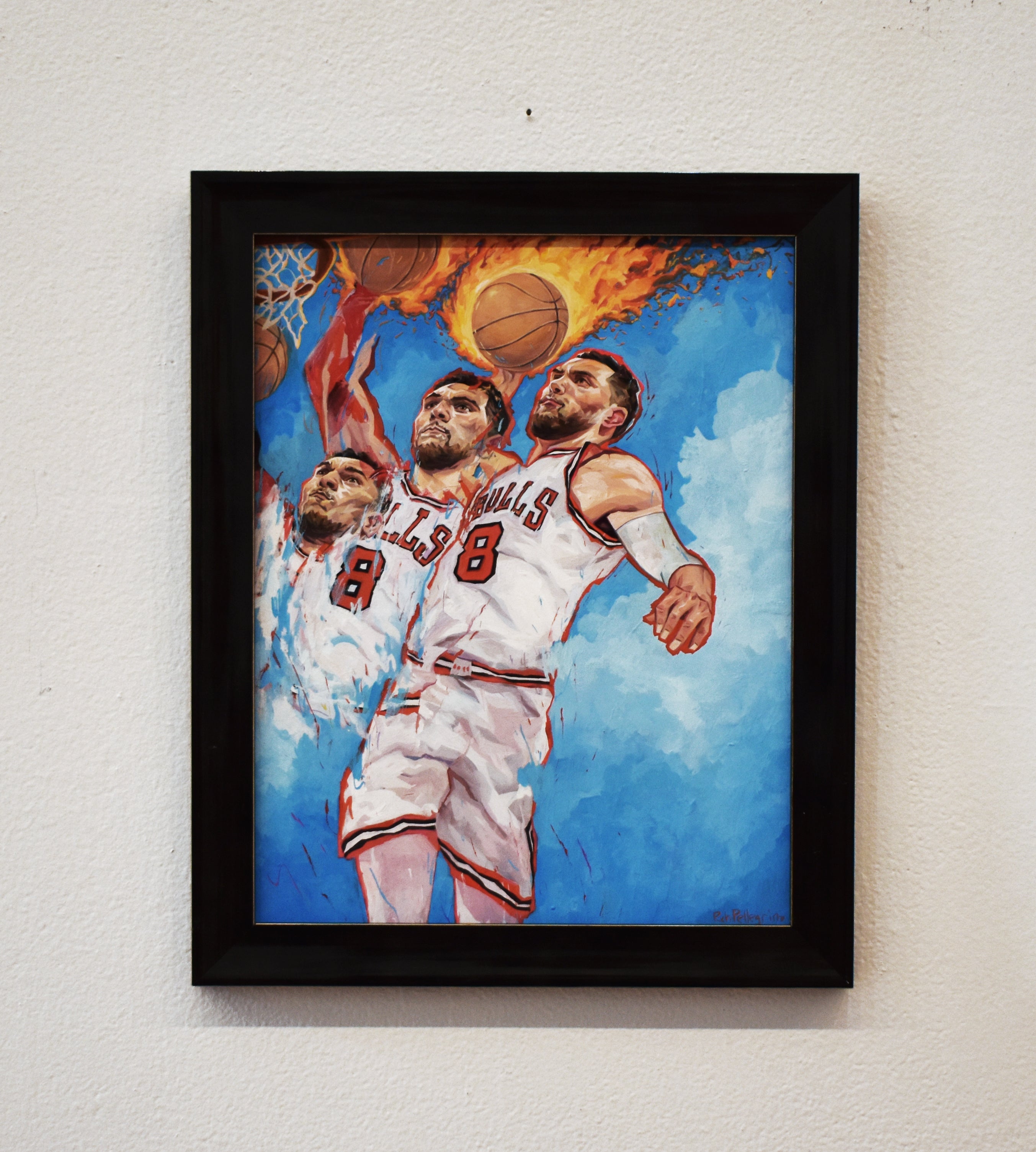 "LaVine On Fire" by Richard Pellegrino